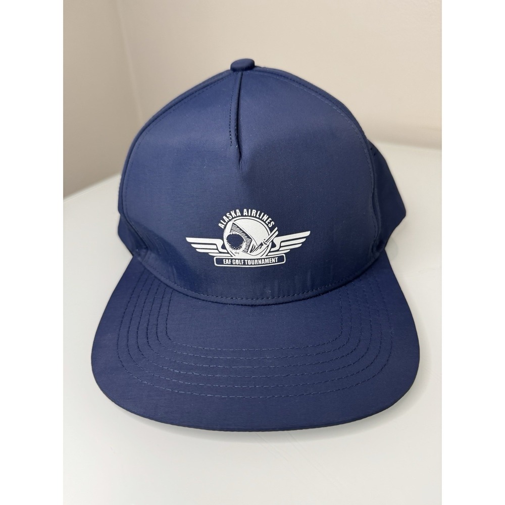 Alaska Airlines EAF Golf Tournament Snapback Hat Cap Vented Turbo Resources